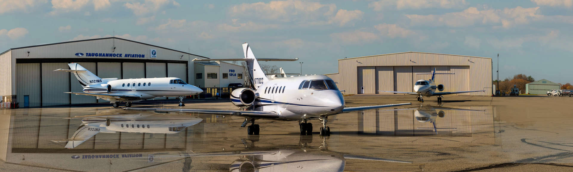 Flytac hangars and jets